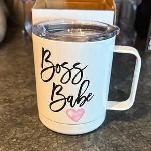 Boss Babe White Travel Mug Brand New With Box- Multiple Available!